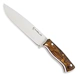 iFIELD Cuchillo de Caza de Lujo Epic Modelo Impala, Hoja Pulida Espejo de 16,5 cm, Incluye Funda de Piel Hecha por...