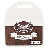 Wilkinson Sword – Cuchillas de recambio Quattro Titanium Vintage Edition – Pack de 4 cuchillas de recambio para...