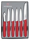 Victorinox Cuchillo, Acero Inoxidable, Rojo, Medium