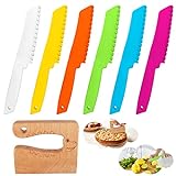 Cuchillos de Plástico para Niño 7 Piezas Cuchillos de Chef para Niños,Cuchillo de Seguridad para Niños Cuchillos de...