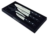 Arcos Serie Maitre - Juego Cuchillos de Cocina 4 piezas (3 Cuchillos + 1 Tijeras), Hoja de Acero Inoxidable NITRUM,...