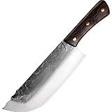 Home Safety Cuchillo chino, 7.5 pulgadas Cuchillo profesional de Carnicero, Cuchillo para Deshuesar, Cuchillo de Cocina...