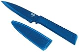 Kuhn Rikon Colori+ - Cuchillo de sierra para pelar, color azul