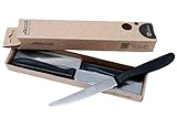 Arcos Serie Génova - Juego de 6 Cuchillos de Mesa Arcos, Hoja de Acero Inoxidable NITRUM de 110 mm, Mango de...