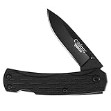 Camillus CAMLITE Mini Cuchillo Plegable, Unisex-Adult, Negro