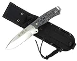 J&V Knives Cuchillo CHACAL MAKRO de Supervivencia Bushcraft Caza Pesca Campo Monte Outdoor - Acero Inoxidble 1.4116 -...