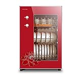 Gabinete de desinfección por infrarrojos de alta temperatura Esterilizador vertical de cocina de 3 capas y 60 litros...
