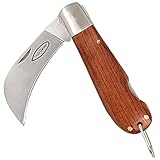 Truly Garden Cuchillo de jardín plegable. Esta hoja de Hawkbill es curva, lo que la hace ideal para cientos de...