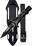 Cressi Predator Cuchillo de pesca submarina, color negro