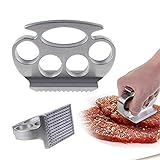 YUY Práctico Ablandador De Carne Knuckle Pounder Tenderizer Duster Grill Herramientas De Cocina,Silver