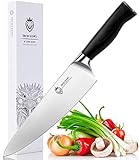 Iron King Cuchillo de Cocina - Acero con Alto Contenido de Carbono - Cuchillo de Chef Afilado - Cuchillo de Chef...
