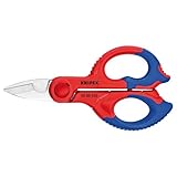 KNIPEX 95 05 155 SB Tijeras de electricista con fundas en dos componentes, reforzadas con fibras de vidrio 155 mm