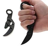 YOWOLF Cuchillo Plegable,Cuchillo bolsillo Excelente Navaja bolsillo de Acero Inoxidable Cuchillo al aire libre para...