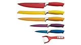 Royalty Line Switzerland - Juego de cuchillos suizos (6 piezas), multicolor