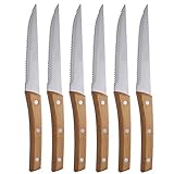 San Ignacio Set 6pc cuhillos de carne chuleteros acero inoxidable Ordesa