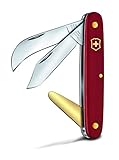 Victorinox Okulier-und Hakenmesser intradós 50 mm, Hoja Curvada de 51 mm, Cuchilla de latón, Color Rojo, Unisex...