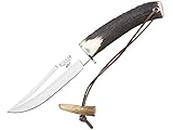 Joker CC72 Outdoor Cuchilleria CC72-Cuchillo de Monte, puño Punta de Ciervo, Hoja de 14 cm, Unisex, Multicolor