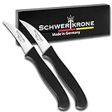 Solingen - Juego de 2 cuchillos curvados para verduras, cuchillo de cocina afilado, cuchillo pelador, cuchillo...