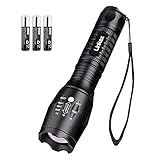 Linkax Linterna LED Alta Potencia Linternas Antorcha Linterna de Mano 800 LM Flashlight LED de 5 Modos para Ciclismo...