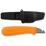 Hultafors ELK - Cuchillo electricista especial para pelar cables de 158 mm (incluye funda para el cinturón de plástico...