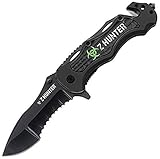 Divers Z-Hunter ZB018BK Cuchillo,Unisex - Adulto, Negro, un tamaño