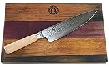 Kai Shun Classic White | DM-0701 W | Hoja de 15 cm | Cuchillo multiusos japonés de acero de Damasco | + tabla de cortar...