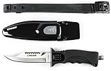 Cressi Norge Cuchillo, Unisex, Negro