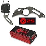 K25 K25-31849 - Cuchillo C/Funda KYDEX. 4 cm - Herramienta para Caza, Pesca, Camping, Outdoor, Supervivencia y Bushcraft