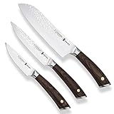 3 Claveles 28054 Cocina, Acero inoxidable, Set de 3 Cuchillos SAKURA