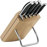 Zwilling Twin Cuisine-Bloque de Cuchillos, 6 Piezas, Acero Inoxidable, Plateado, 1 cm