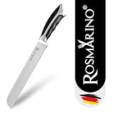 ROSMARINO Cuchillo de Pan Cuchillo de Cocina de Acero Inoxidable para un Uso versátil - Mango Seguro, cómodo y...