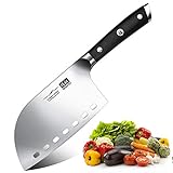 SHAN ZU Hacha de Cocina, Macheta de Cocina Cuchillo de Cocina de Acero Inoxidable Alemán, Cuchillo Carnicero Adecuado...