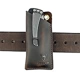 VIPERAED PJ11 Funda de Piel EDC para Cuchillo Leatherman Rebar Kick/Crater C33, Mini Cuchillo Linterna Multiherramienta...