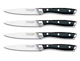 3 Claveles Juego de 4 cuchillos de carne Set cuchillos cocina profesional Set 4 cuchillos chuleteros cuchillo set de...