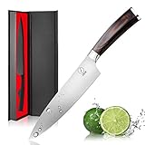 DEIK Cuchillo Chef, Cuchillo de Cocina de 20cm de Acero Inoxidable Importado 1.4116, Balanza de Grado Profesional y...