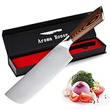 Nakiri cuchillo de cocinero Cuchillo profesional Cuchillo de cocina 17.5 cm Cuchillo universal Acero inoxidable alemán...