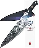 Dalstrong Cuchillo del chef-Shogun serie X Gyuto - japonés AUS-10V - vacío tratado-martillado acabado - 8'- con...