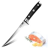 SHAN ZU Cuchillo de Filete 18 cm, Cuchillo para Pescado Profesional de 7 Pulgadas, Cuchillo de Filetear de Pescado...