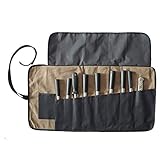 QEES - Bolsa para Cuchillos de Chef, 9 Ranuras, Impermeable, Bolsa para Herramientas, Resistente Estuche de...