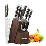 homgeek Cuchillo de Cocina Profesional, Juego Cuchillos Cocina Hecho de Acero Inoxidable 1.4116 Alemán, Incluye...