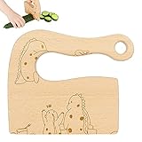 Cuchillo de cocina de madera para niños de 2 a 10 años para cortar tartas de frutas y verduras y accesorios de cocina...