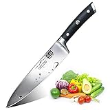 SHAN ZU Cuchillos de Cocina Profesionales, Cuchillo Chef 20cm, 8 Pulgadas Cuchillo de Cocinero de Acero Inoxidable...