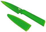 KUHN RIKON, Cuchillo de cocina antiadherente con funda de seguridad Colori +, 19 cm, Verde