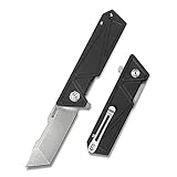 KUBEY Avenger KU104 Navaja, Cuchillo de acero AUS-10 y mango G-10, Unisex Adulto, One Size, Colour Negro