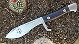 MIGUEL NIETO Nieto - COE 76 - Cuchillo GUERRILLERO granadillo. Funda Cuero - Herramienta para Caza, Pesca, Camping,...