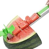 Qinhai Molino de Viento Cortador de Sandía, Cocina Rebanador Cuchillo de Fruta para Cortar Sandía Melón