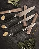 Kai 67-W18 Wasabi Black - Juego de cuchillos (acero inoxidable), color negro