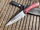 Perkin Knives HK799 Cuchillo de Caza Artesanal con Funda de Cuero.