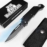 BearCraft Cuchillo Plegable eBook Gratis ** | Navaja de Bolsillo para la Supervivencia al Aire Libre con Borde dentado |...