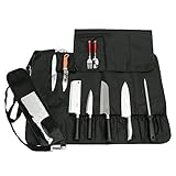 HANSHI Utilidad de Servicio Pesado 17 Ranuras, Cuchillo de Chef Bolsa de Rollo, Bolsa de Cuchillo portátil, Estuche de...